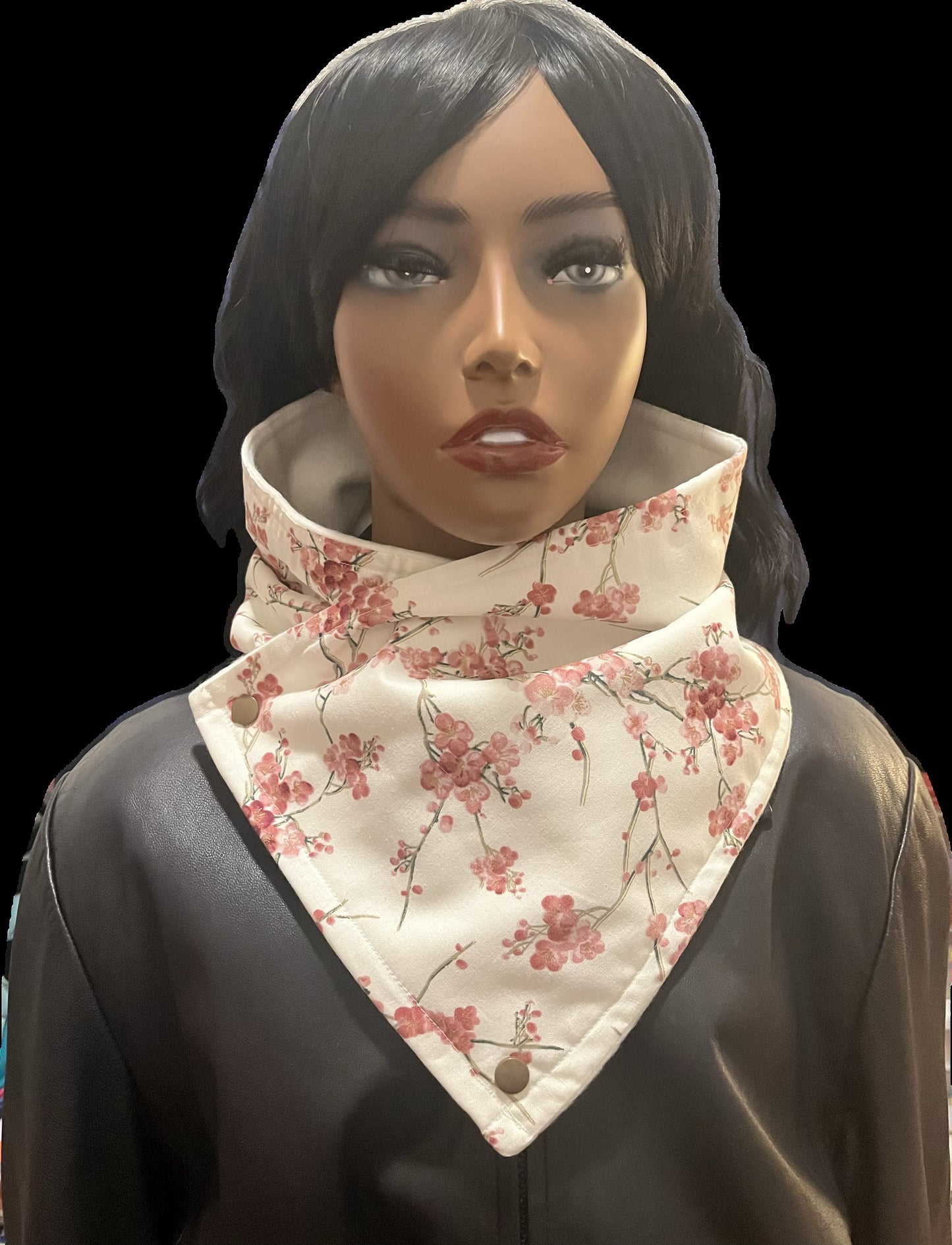 Cherry Blossom Neck Wrap Bandana Style Scarf