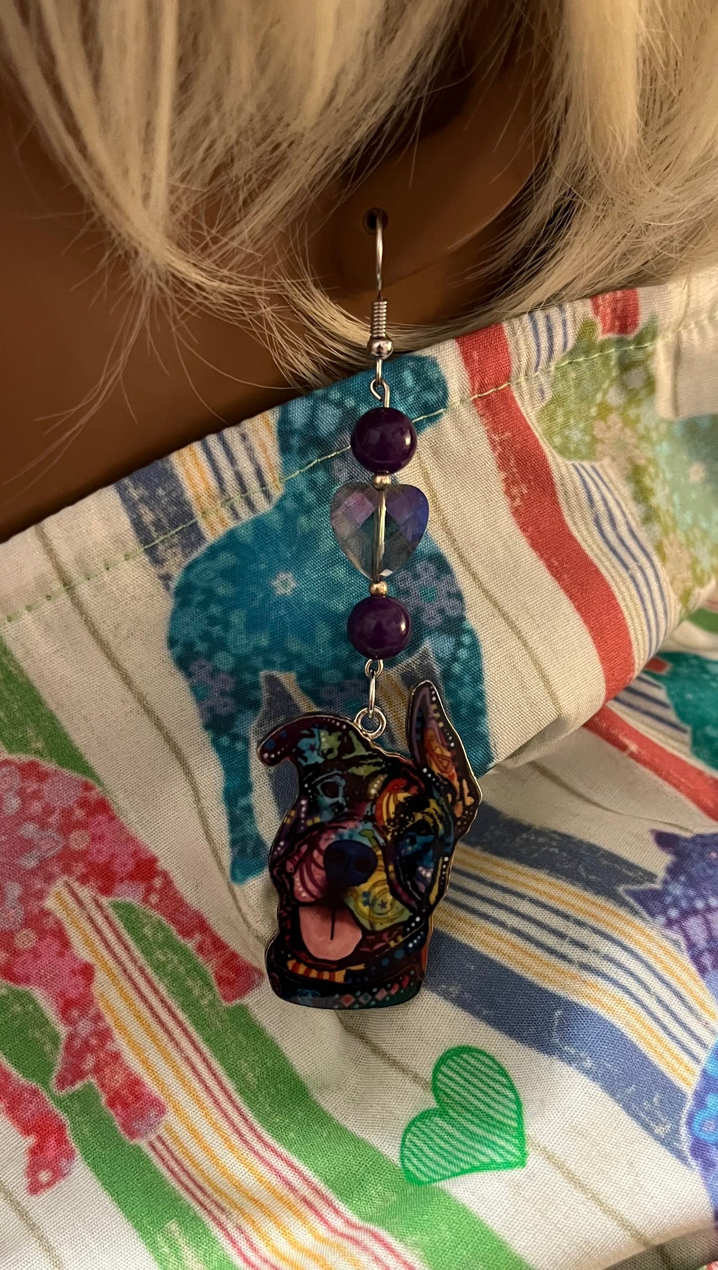 Happiness Pit Bull Earrings