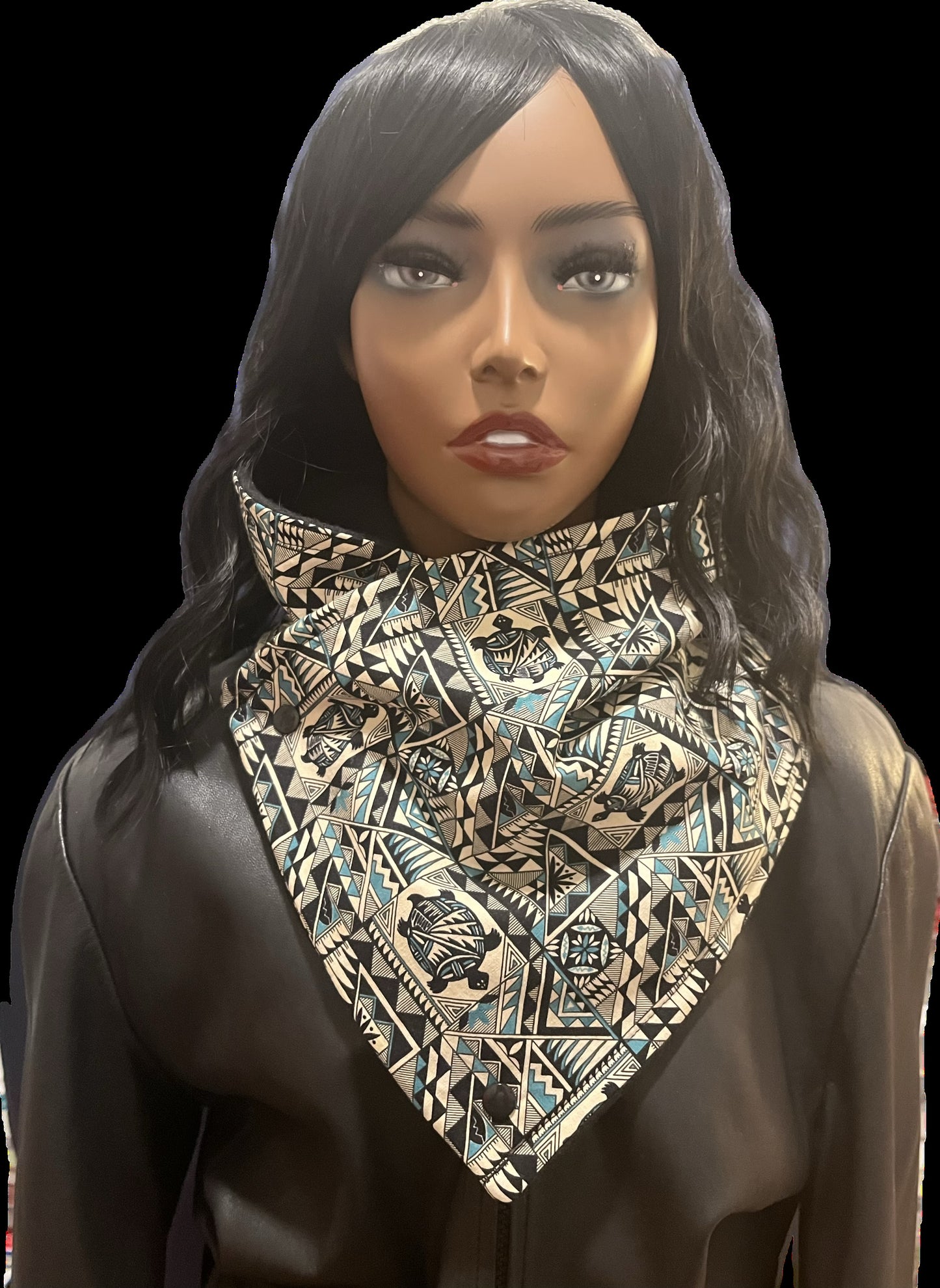 Tortoise Totem Neck Wrap Bandana Style Scarf